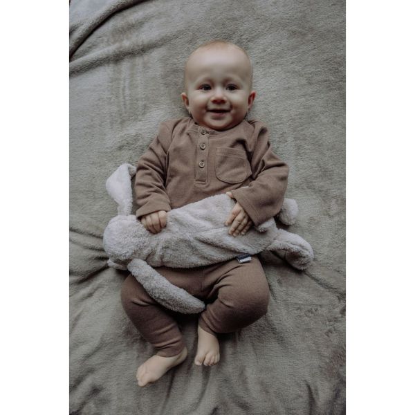 Peluche chauffante bouillotte Milo le lapin Gris clair