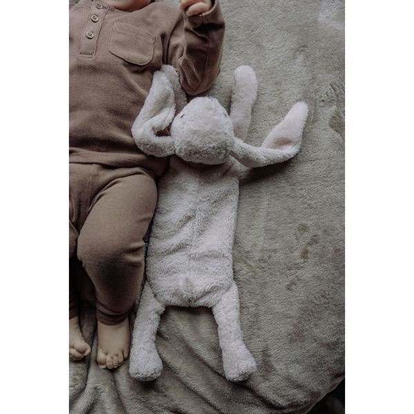 Peluche chauffante bouillotte Milo le lapin Gris clair