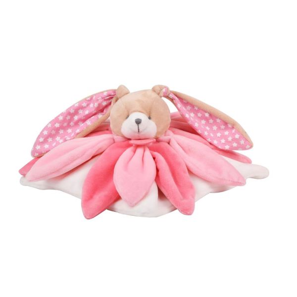 Doudouu 25 Anni - Orsetto Rosa Collezionabile Doudou Collector Con Petali Ed Etichette