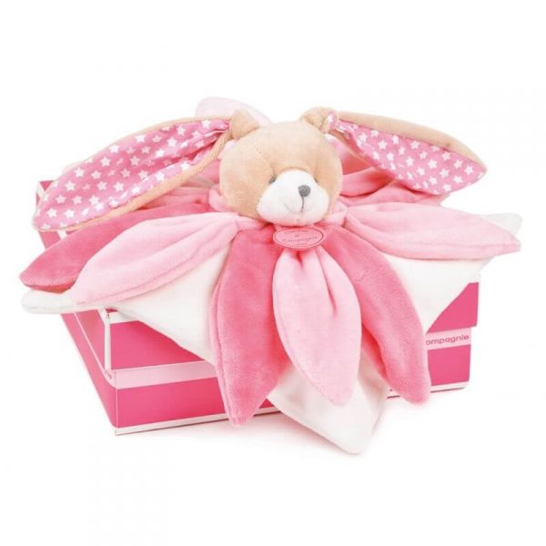 Doudou collector Lapin rose