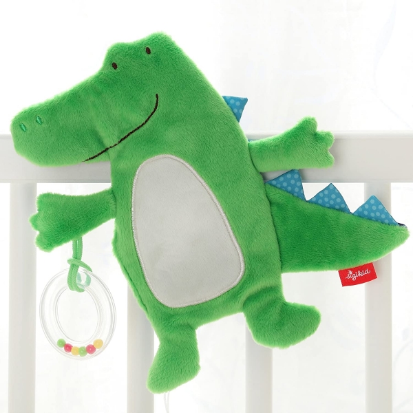 Doudou d'activité crocodile