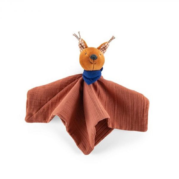 Doudou lange écureuil Pomme des bois