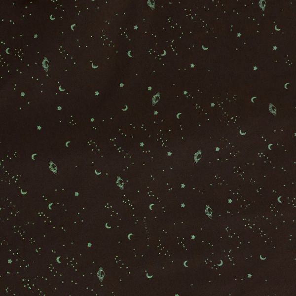 Doudou Lapidou phosphorescent Glow avec motif imprimé moka 27 cm
