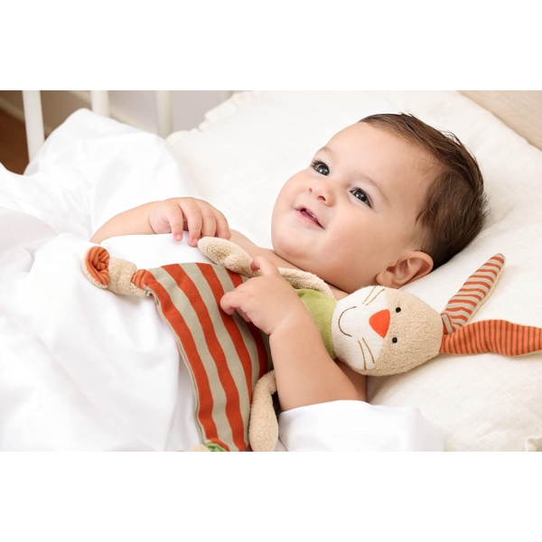 Doudou en coton bio Lapin