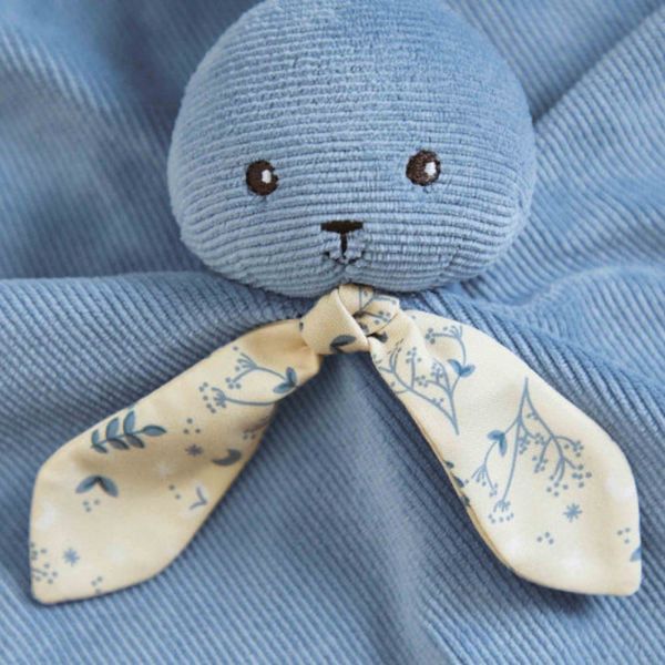 Doudou lapin Lapinoo Bleu horizon