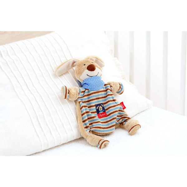 Doudou plat Lapin bleu