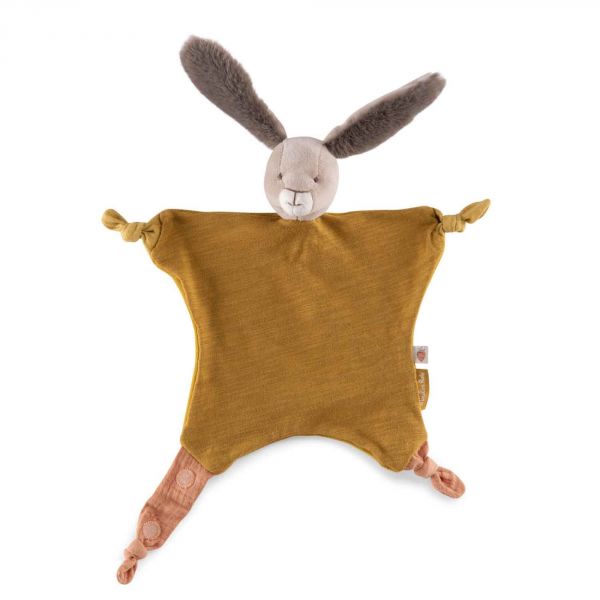 Doudou lapin Trois petits lapins - Ocre