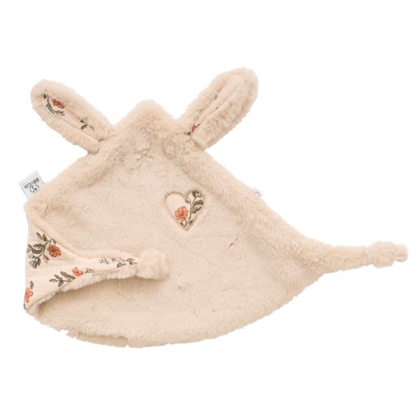 Doudou lapin petit coeur fausse fourrure angora Secret cottage