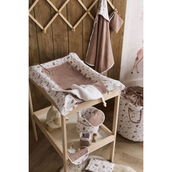 Doudou lapin petit coeur fausse fourrure angora Cosy Forest