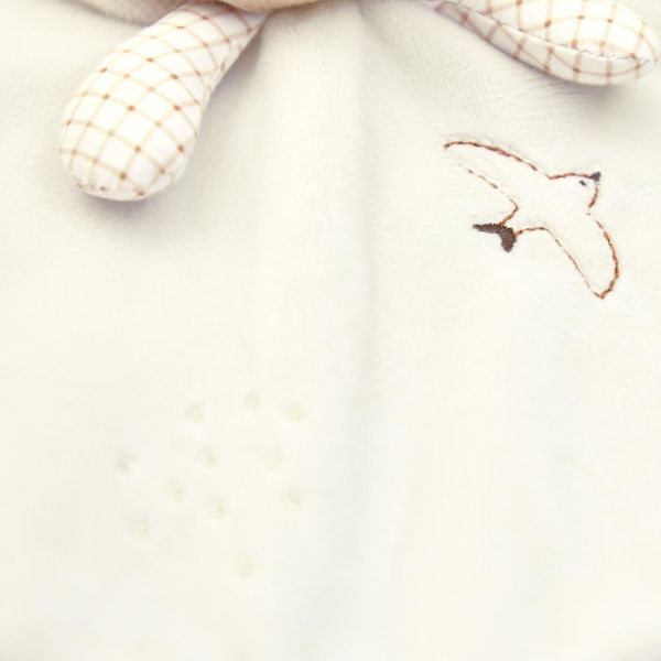 Doudou rond Lapin Crème