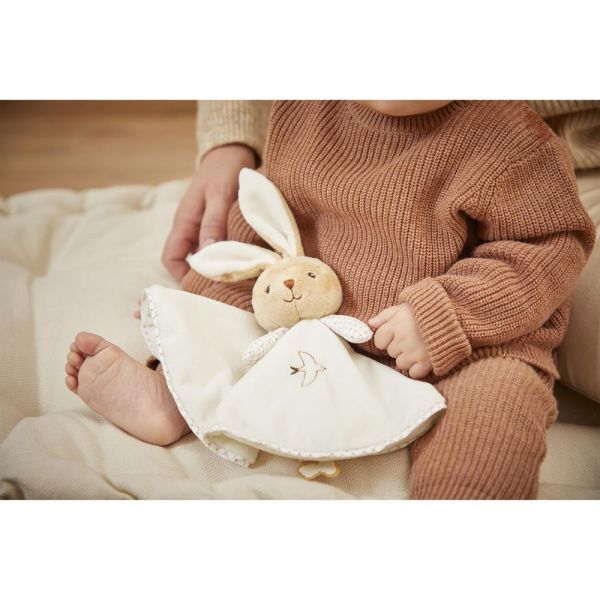 Doudou rond Lapin Crème