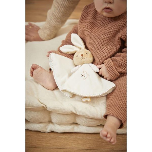 Doudou rond Lapin Crème