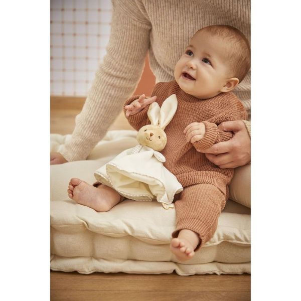 Doudou rond Lapin Crème