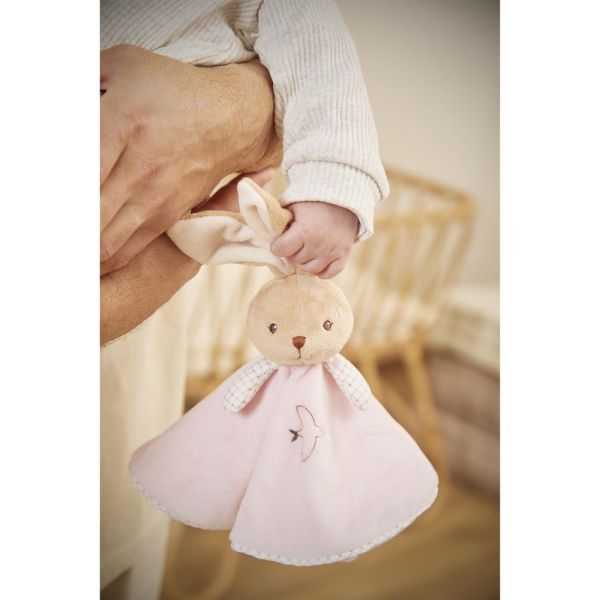 Doudou rond Lapin Rose