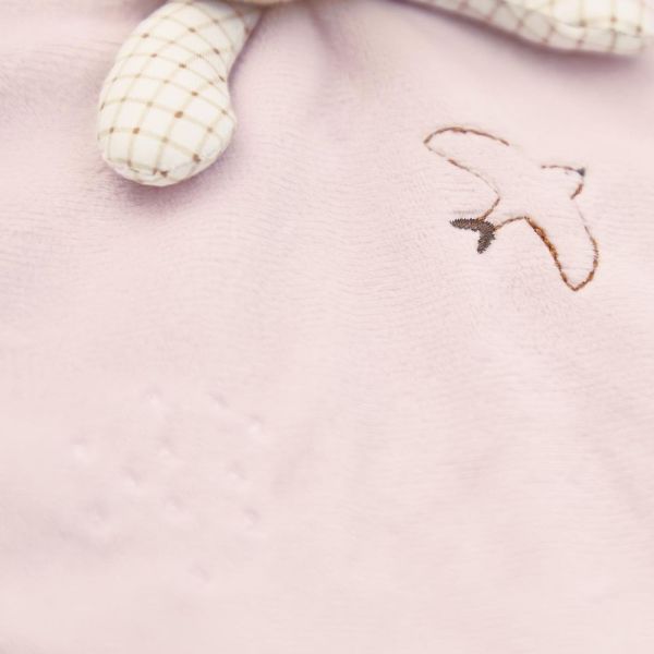 Doudou rond Lapin Rose