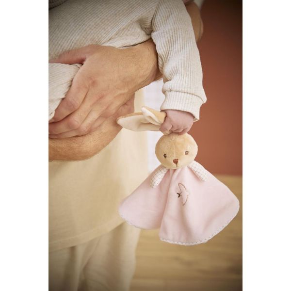 Doudou rond Lapin Rose