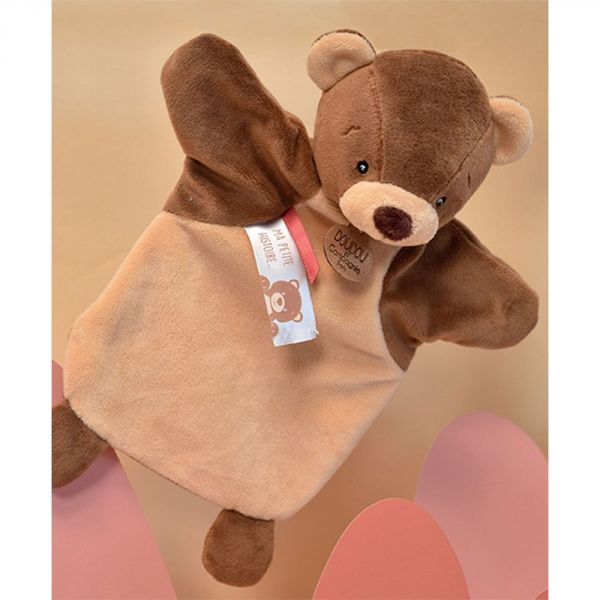 Doudou marionnette à main Ours