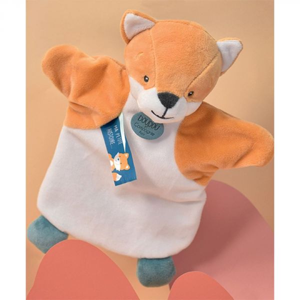 Doudou marionnette à main Renard