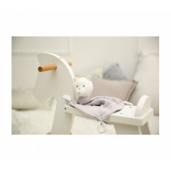 Doudou mouchoir plat Lily Grey