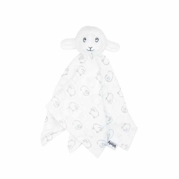 Doudou mouchoir mouton lange Wooly