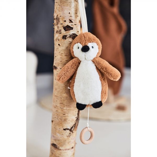 Peluche musicale Pingouin Caramel