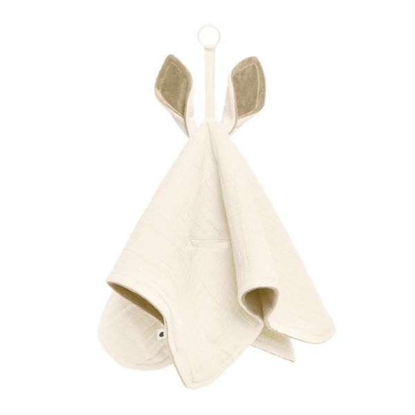 Doudou plat Kangourou Ivory