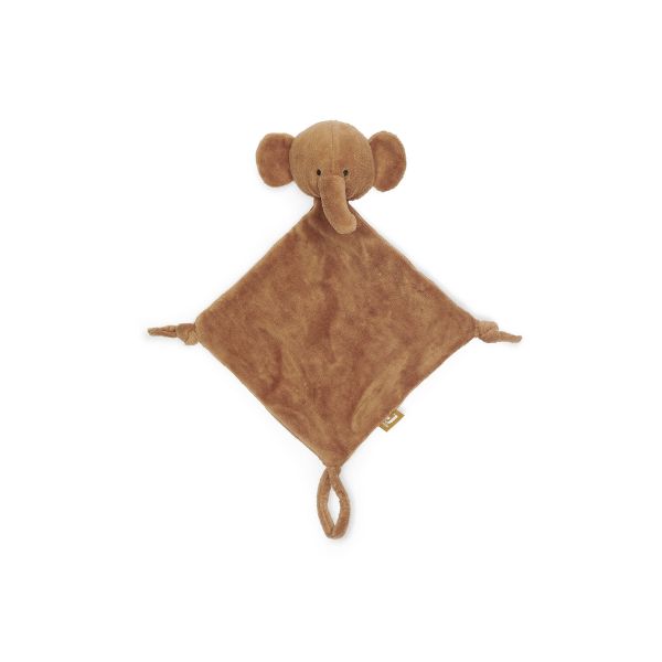 Doudou attache tétine Elephant Caramel