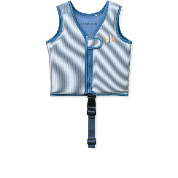 Gilet de natation enfant Dove Stripe Riverside crème de la crème 2-3 ans