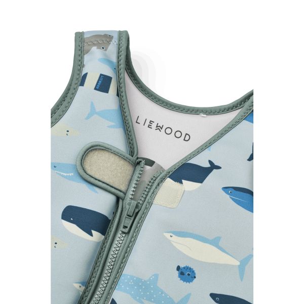 Gilet de natation enfant Dove Shark Dove blue 2-3 ans