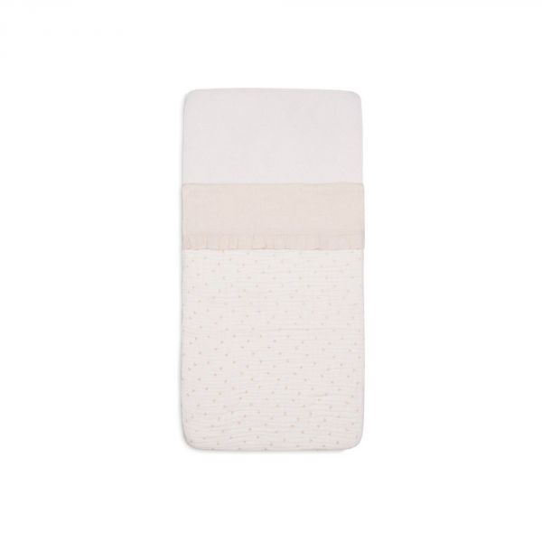 Drap berceau 75x100 cm Ruffle Natural
