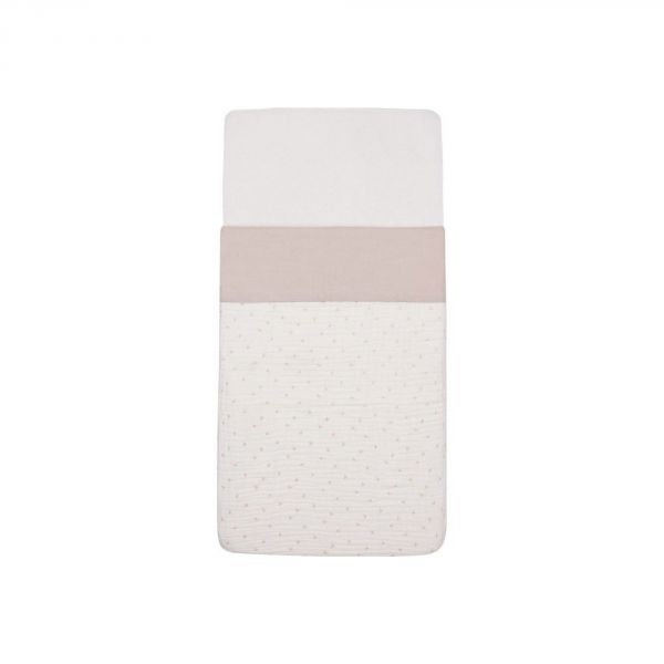 Drap berceau 75x100 cm Slub Nougat