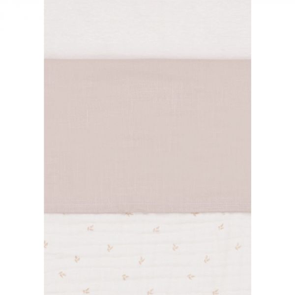 Drap berceau 75x100 cm Slub Nougat