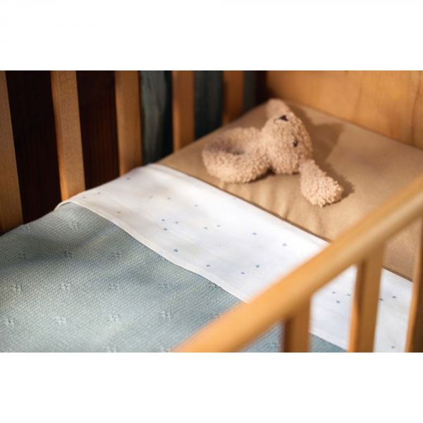 Drap berceau 75x100 cm Twinkling Sea Green