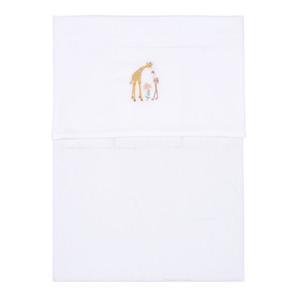 Drap de berceau - Flamingo White - 70 x 100 cm