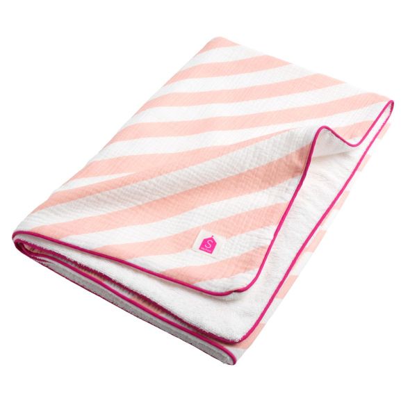 Drap de plage rose