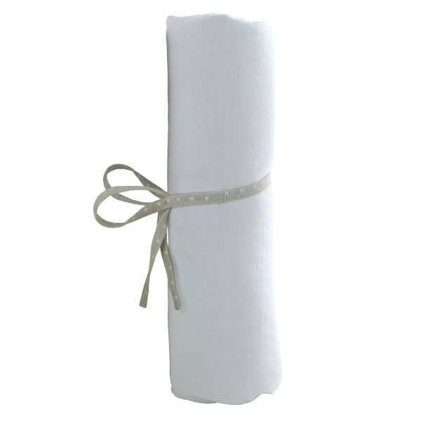 Drap housse 70x140 cm Blanc