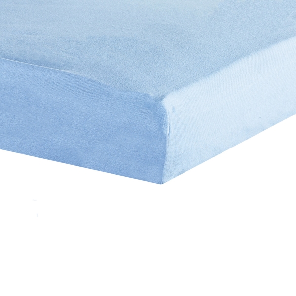 Drap housse 40x80 cm Bleu ciel