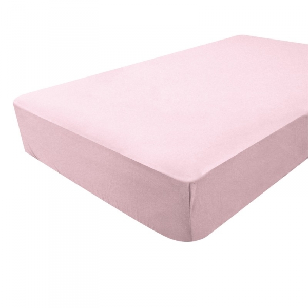 Drap housse 60x120 cm rose