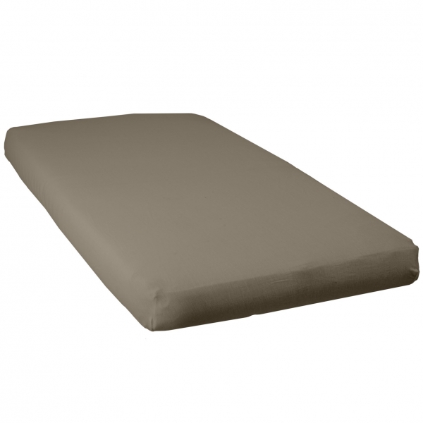 Drap housse 60 x 120 cm Taupe