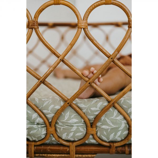 Drap housse 60 x 120 cm Leaves