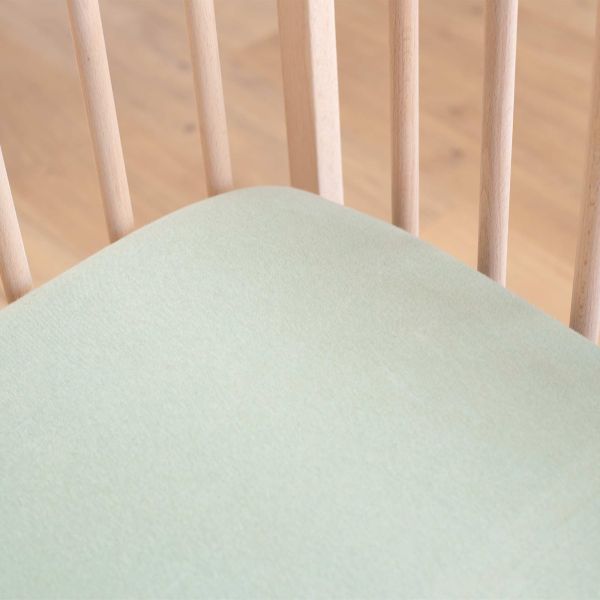 Drap housse Vert Argile 60 x 120 cm