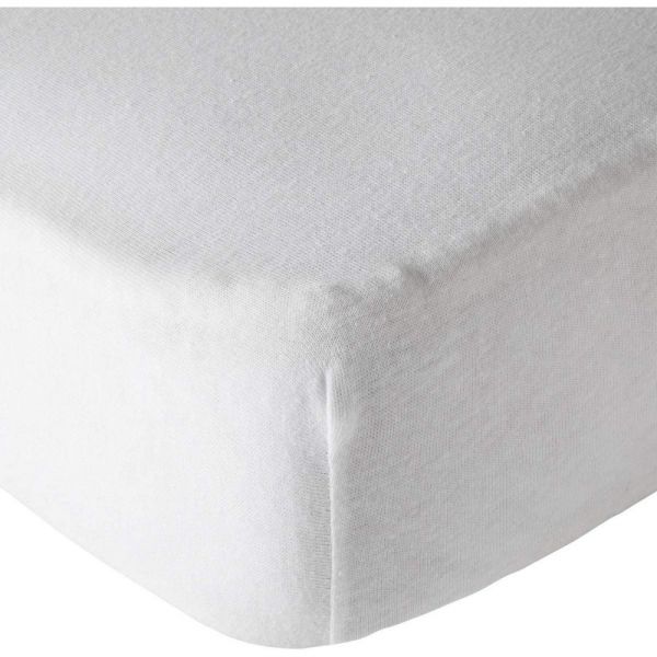 Drap housse jersey bio 60x120 cm - Blanc