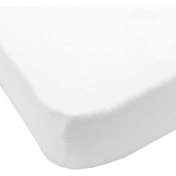 Drap housse jersey bio 60x120 cm - Blanc