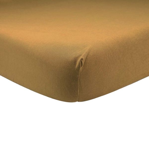 Drap housse camel 70 x 140 cm