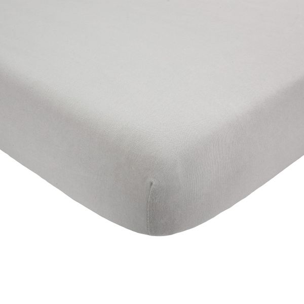 Drap housse gris 70 x 140 cm