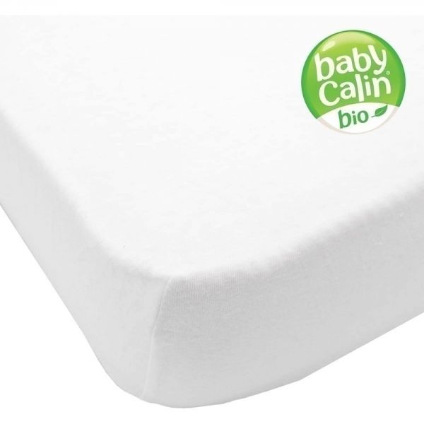 Drap housse berceau jersey bio 83x50 cm - Blanc