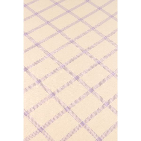 Drap housse 70x140 cm Stories Powder Mauve Grid