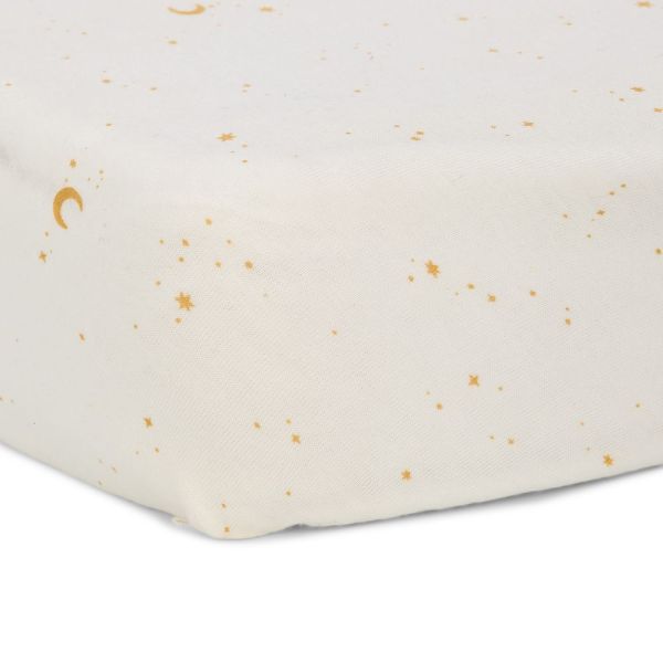Drap-housse berceau - Moon & Stars - 40 x 80 cm