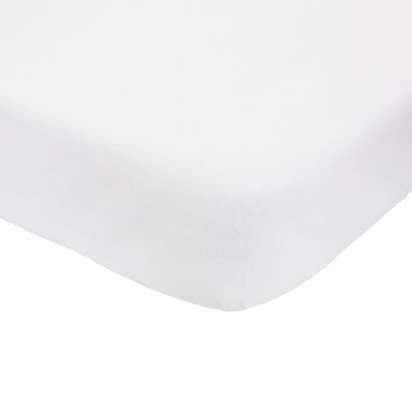 Drap housse blanc 70 x 140 cm