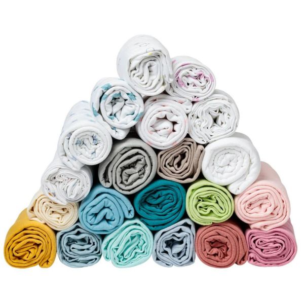 Drap housse Bleu 60x120 cm Jersey